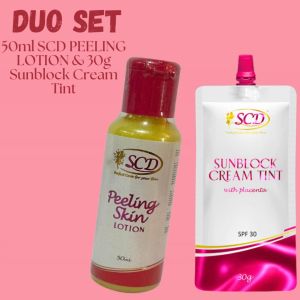 SCD Peeling Lotion & Sunblock Cream Tint 30g