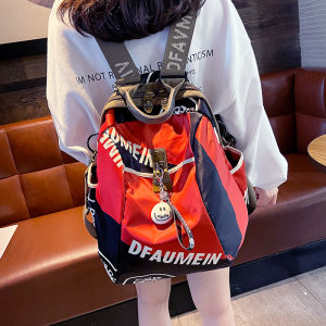 กระเป๋าเป้สะพายหลังผ้า Oxford Canvas สำหรับผู้หญิง กระเป๋าเดินทางแบบลำลอง กันน้ำ ขนาดใหญ่ กระเป๋าใส่หนังสือ กระเป๋าสะพายไหล่แบบลำลอง