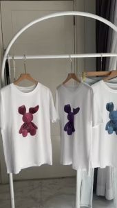 ●ECLAIRE● 043 Tshirt Kaos Basic Casual Motif Rabbit Kelinci Premium 8152 (free acc kalung)