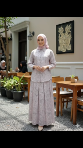 Jasmine Set Bahan Fiory Embroidery Katun Busu Friendly Terbaru