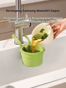 Saringan Gantung Wastafel Dapur Anti Sumbat Mampet Penyaring Sisa Makanan Cuci Piring