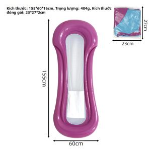 Phao Bơi Phao Hơi Di Động Có Võng Lưới Ghế Sofa Nước Gấp Gọn Đồ Chơi Nổi PVC Dùng Để Bơi Lội