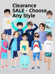 Momasong | Clearance Sale Boys Swimwear Separate Long Sleeve