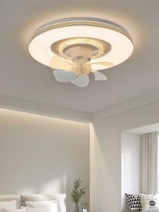 Silent Ceiling Fan Lamp: Remote Control Adjustable Light & Wind Speed
