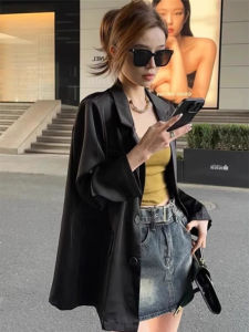 Luxurious Satin Womens Suit Jacket