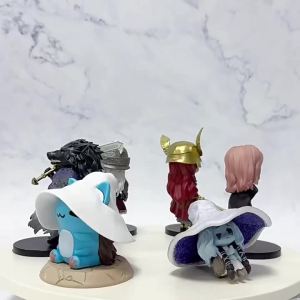 Bandai | New Anime Elden Ring Q Version Mini Melina Lani Cat Wolf Battle Ghost Magic Girl Cat Game Handmade PVC Ornament Handmade Gift