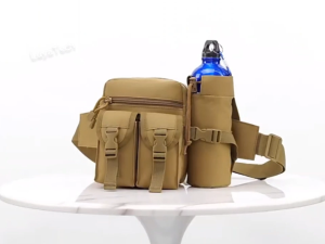 Tactical Fanny Pack Waist Bag [SG Fast Delivery] Hip Belt Bag with Water Bottle Pocket Holder Outdoor Fishing Hiking Climbing Motors Saddlebag