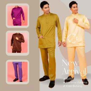 Baju Melayu Slimfit Kain Paloma 22026 Batch-3 (Purple Series)