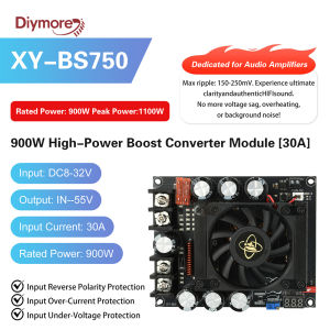 diymore | 900W 1500W 3000W Adjustable Boost Module Full Power Output Low Ripple Dedicated Audio Amplifier Power Supply Booster Module