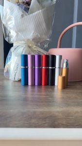 5ml Aluminum Alloy Perfume Atomizer Portable Perfume Spray Bottle Empty Perfume Dispenser Bottle