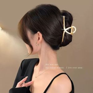 Chic Bellflower Tassel Hairpin Back of Head Shark Clip New 2025 High Aesthetic Value Alloy Hair Clip Fashionable Hair Accessories