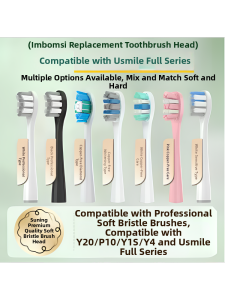 Usmile Smile plus Electric Toothbrush Head Y20 P10 Y1S Y4 Adult Universal Replacement Head Deep Cleaning Soft Bristles