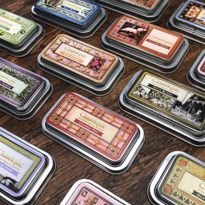 CQ Iron Box Retro Red and Black Stamp Pad Classique Import Notebook Cut and Paste Details Rubber Stamp DIY Inkpad