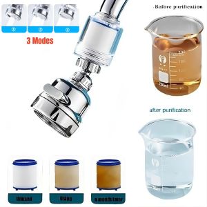 New Water Purifier Filter Tap 360 Degree Swivel Kitchen Faucet Aerator 3 Mode Sprayer Filter Diffuser Shower Water Saving Nozzle
