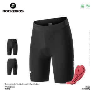 ROCKBROS Men Cycling Pants Shockproof Breathable MTB Road Bike Shorts Anti-slip Reflective Bicycle Short Pants