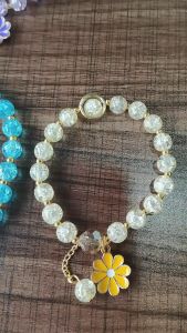 Gelang Karet Darla Daisy Flower Fashion Bunga Wanita Manik-manik Colourfull Korea