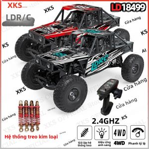 Xe Leo Núi Điều Khiển Từ Xa 4 Bánh Dẫn Động XKS LDRC LD18499 Tỷ Lệ 1/18 Điều Khiển Từ Xa 2.4G Chống Nhiễu Chất Liệu Kim Loại & Nhựa Đồ Chơi Dành Cho Bé Trai