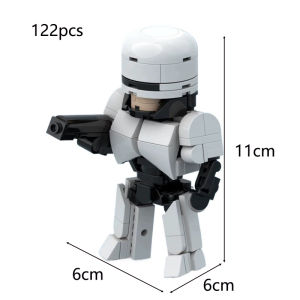 Beast Kingdom | Mechanical Police Officer MOC Building Blocks Childrens Assembly Toy Robot Model Decoration Item Boys Birthday Gift