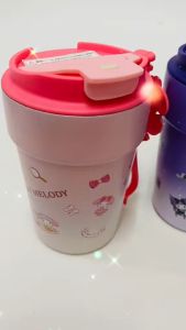 iSchoolDy Kids Cartoon My Melody Kuromi Cinnamoroll Pochacco 380ML Thermos Bottle Termos Air Cawan Botol 迷你保温杯库洛米美乐蒂