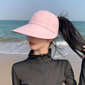Womens Lightweight Breathable Sun Protection Hat Spring 2025 New Style Quick Dry Baseball Cap with Large Brim Anti UV