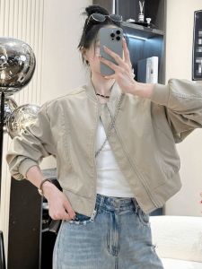 Fashionable Short Baseball Jacket Womens New Style Autumn 2025 Slimming Premium Feel Small Size Mature Look Compact Design