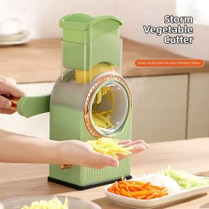 Multifunctional Slicing Dicing Grating Manual Rolling Kitchen Chopper