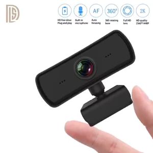FULL HD 2K Webcam Web Camera with Microphone 360 Degree Adjust USB 2.0 for Computer PC Laptop Meet Class Video win7/8/10