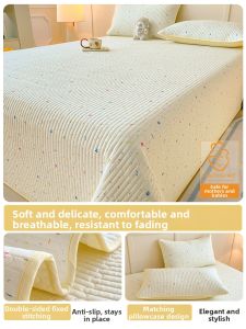 KAMONI | Non-slip Double Layer Cotton Bed Cover