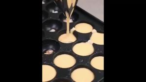 Elementmax เตาทาโกะยากิ เครื่องทำทาโกะยากิ ใช้แก๊ส รุ่น 56 หลุม ทำขนมครก ทำไข่นกกระทา