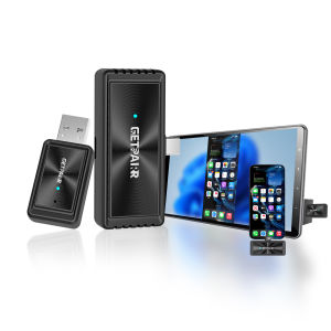 OTTOCAST | Bộ Chuyển Đổi CarPlay Không Dây 2 Trong 1 Hỗ Trợ Phản Chiếu Màn Hình DP Cho iPhone 15 & Android Tương Thích Với Chevrolet Honda Tích Hợp Chức Năng Phản Chiếu Màn Hình GetPairr