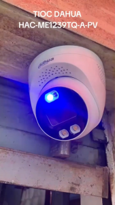 Dahua 2MP Smart Dual Light Active Deterrence HDCVI Audio Eyeball Analog Camera DH-HAC-ME1239TQ-A-PV Siren And Alarm Built-in MIC Speaker WDR 3D NR 40m Illumination Quick-to-install