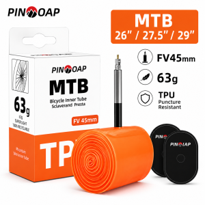 PINMOAP 1/2/5/10PCS Bike Inner Tube For Mountain Bicycle 26/27.5/29 Mtb Tire Tube Butyl Rubber Valve Cycling Repair Accessory