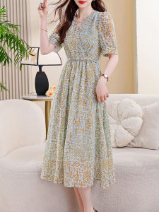 DAIXIANGFEIZI | Women Summer Short Sleeve Dress Waist Cinching Plus Size 2026 Trend