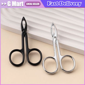 Eyebrows Tweezers Straight Handle Tip Scissors Shaped Eyebrow Plucker Tweezers for Facial Hair Plucker Remover Eyebrows with Handles Epilating Tool Elbow Eyebrow Pliers Clip Straight Tip Tweezers Clip Eyebrow Tweezers Hair Plucker Hairgripping
