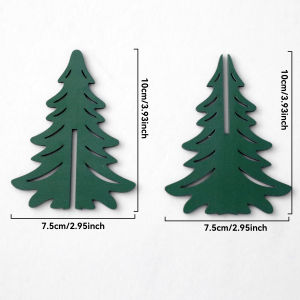 1pc Christmas Tabletop Decor Green Pine Trees Ornaments Bedroom Living Room Desktop Decorations for Home Window Sill & Mantel