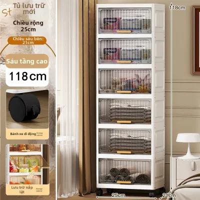 Tủ Đựng Đồ Chơi và Snack Nắp Lật Có Thể Gập
