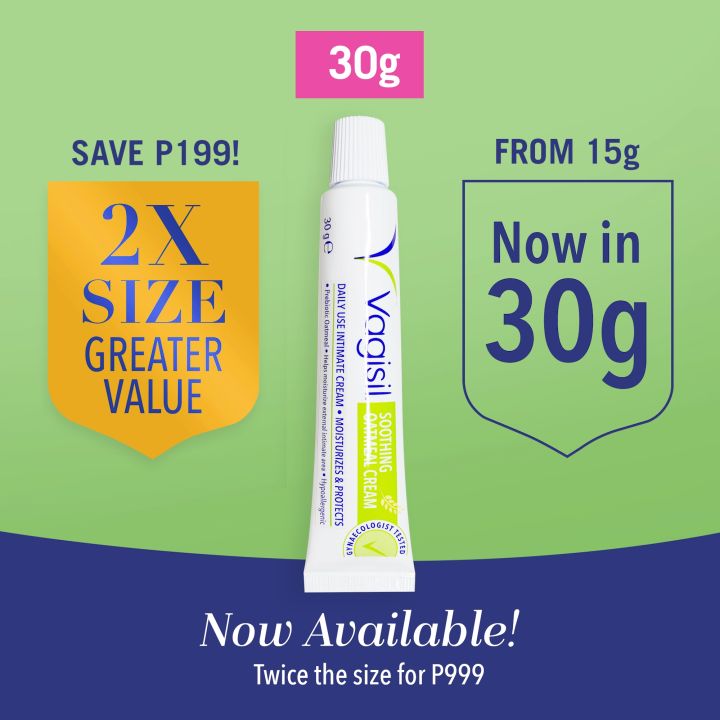 Vagisil Daily Soothe And Protect Cream With Prebiotic Oatmeal 30g - View #5
