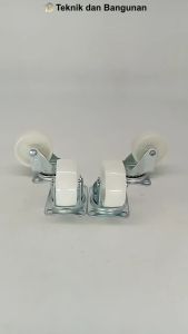 Roda Gepeng Etalase Trolley Troli Nilon Hidup 2inch MR0027