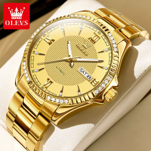 OLEVS | Large Mechanical Mens Watch Simple Business Waterproof Steel Band Luminescent