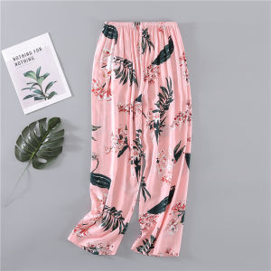 Summer Extra Large Home Pants Cotton Silk for Middle-Aged and Elderly People