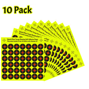 JOAXOR Reactive Shooting Paper Target Silhouette Paper Target Is Suitable Self Adhesive Shooting Targets 8 Inch-42 Pcs