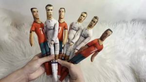 LDCX | Đồ Chơi Nhồi Bông Hình Ngôi Sao Bóng Đá 28cm Có Bộ Xương - Chuột Hoạt Hình Messi Ronaldo Làm Quà Tặng Sáng Tạo Cho Bạn Bè