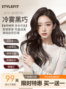 Natural Plant-Based Light Mocha Hair Dye for Women Nutty Gray Brown Styling Hair Colorant Non-Irritating Hair Coloring Paste