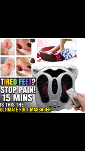 Electric Foot Massager Far Infrared Heating Acupuncture Points Reflexology Feet Massage Machine Slimming Pad Healthy Car