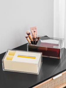 Nordic Simple Acrylic Tissue Box Remote Control Storage Home Living Room Restaurant Table Top Organizer Whale Home Decoration