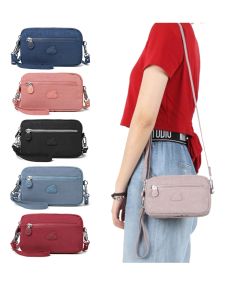 Gudika Casual Small Square Handbag Lightweight Multi-Card Slot Mobile Phone Wallet Double Layer Mini Crossbody Bag for Women