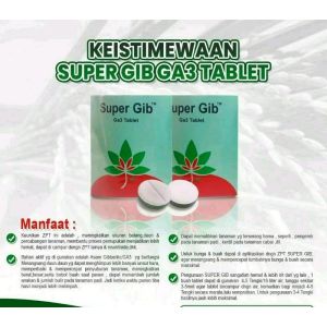 1 Stang Isi 100 pcs Super Gib Tablet Original Giberlin Acid CVT percepatan pertumbuhan tanaman akar batang daun bunga buah