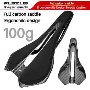 PLSELIS | PLSELIS Ultra Light High Strength T800 Carbon Fiber 99g Saddle Road Car Seat Cushion Hollow Breathable Non stuffy Bicycle Acces