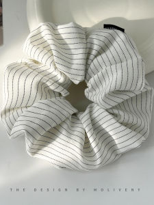 ยางรัดผมลายทางระดับไฮเอนด์สำหรับผู้หญิง ยางรัดผมรูปหัวใจ ยางรัดผมรูปม้า ยางรัดผมทรงกลม แฟชั่น หรูหรา ยางรัดผมทรงกลม