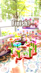 272Pcs DIY Garden Building Blocks | Flower Stacking Puzzles | Assembly Learning Toy for Kids | Creativity Gift Set | HEYBABE